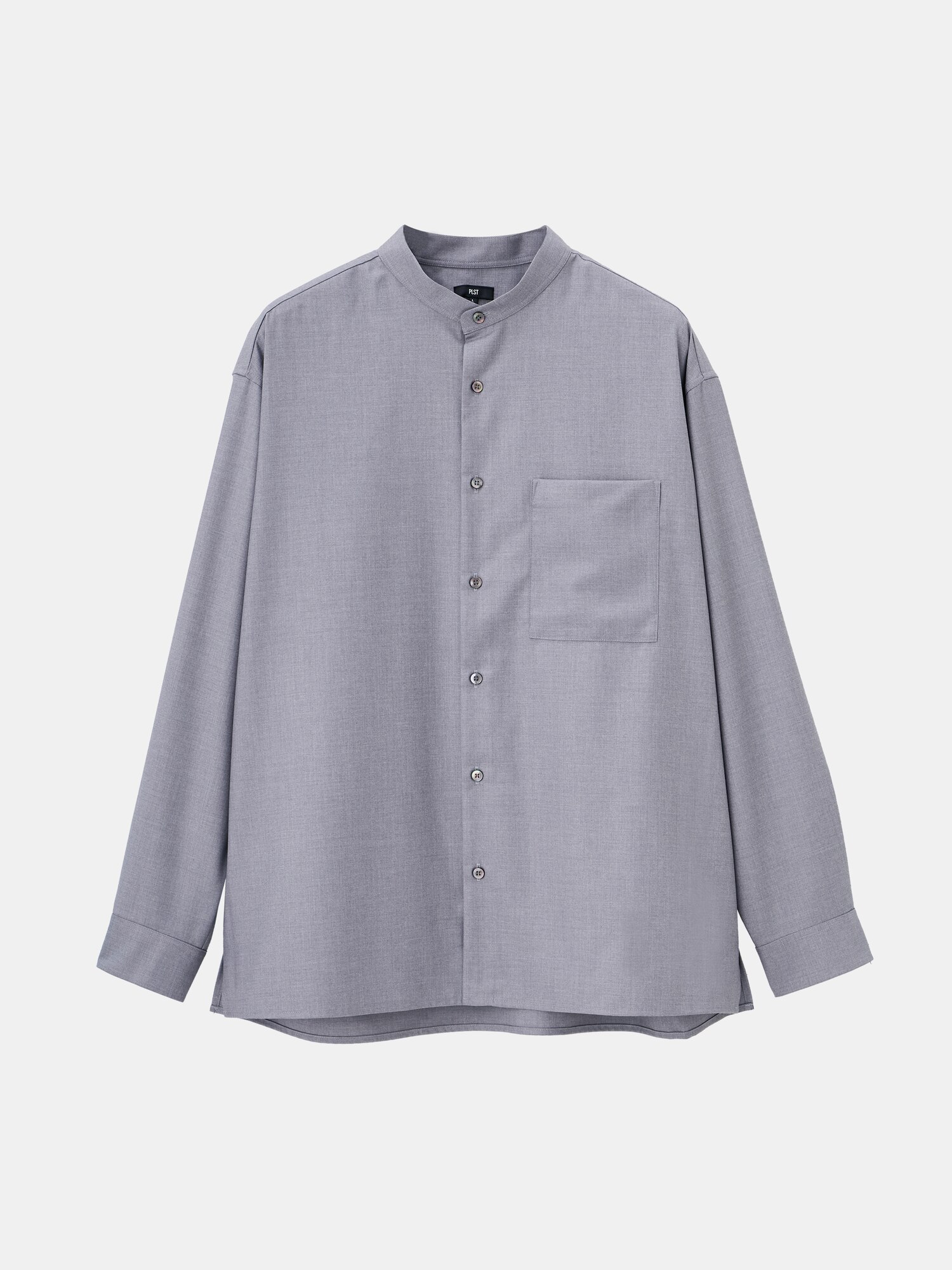 PLST(プラステ)公式 | レーヨンブレンドバンドカラーシャツ