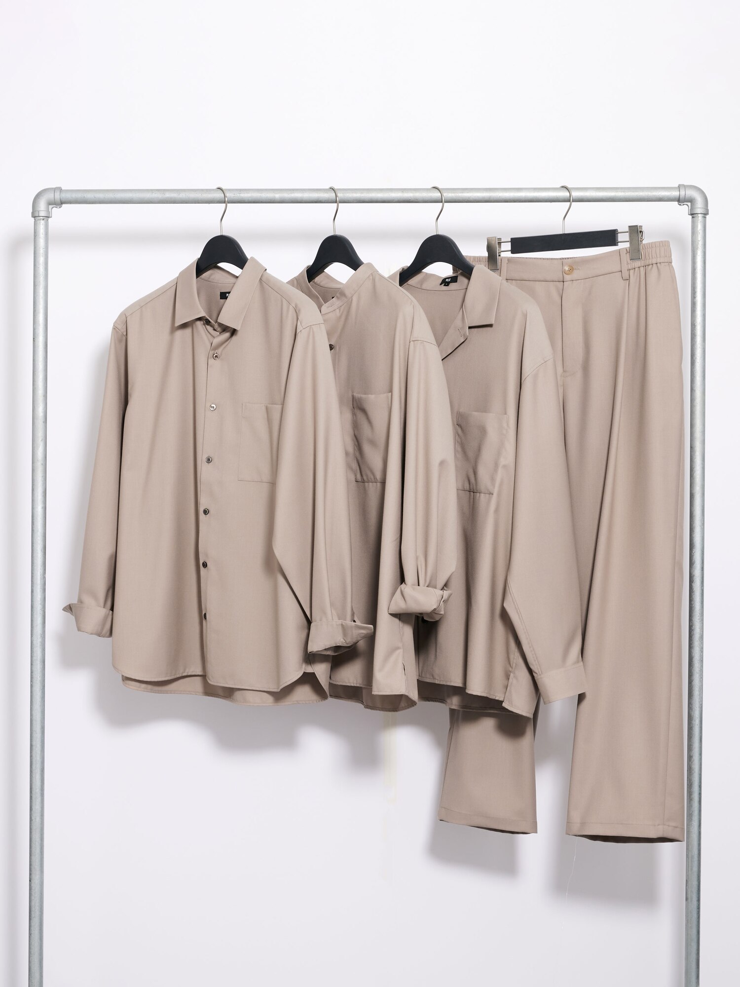 PLST(プラステ)公式 | レーヨンブレンドバンドカラーシャツ