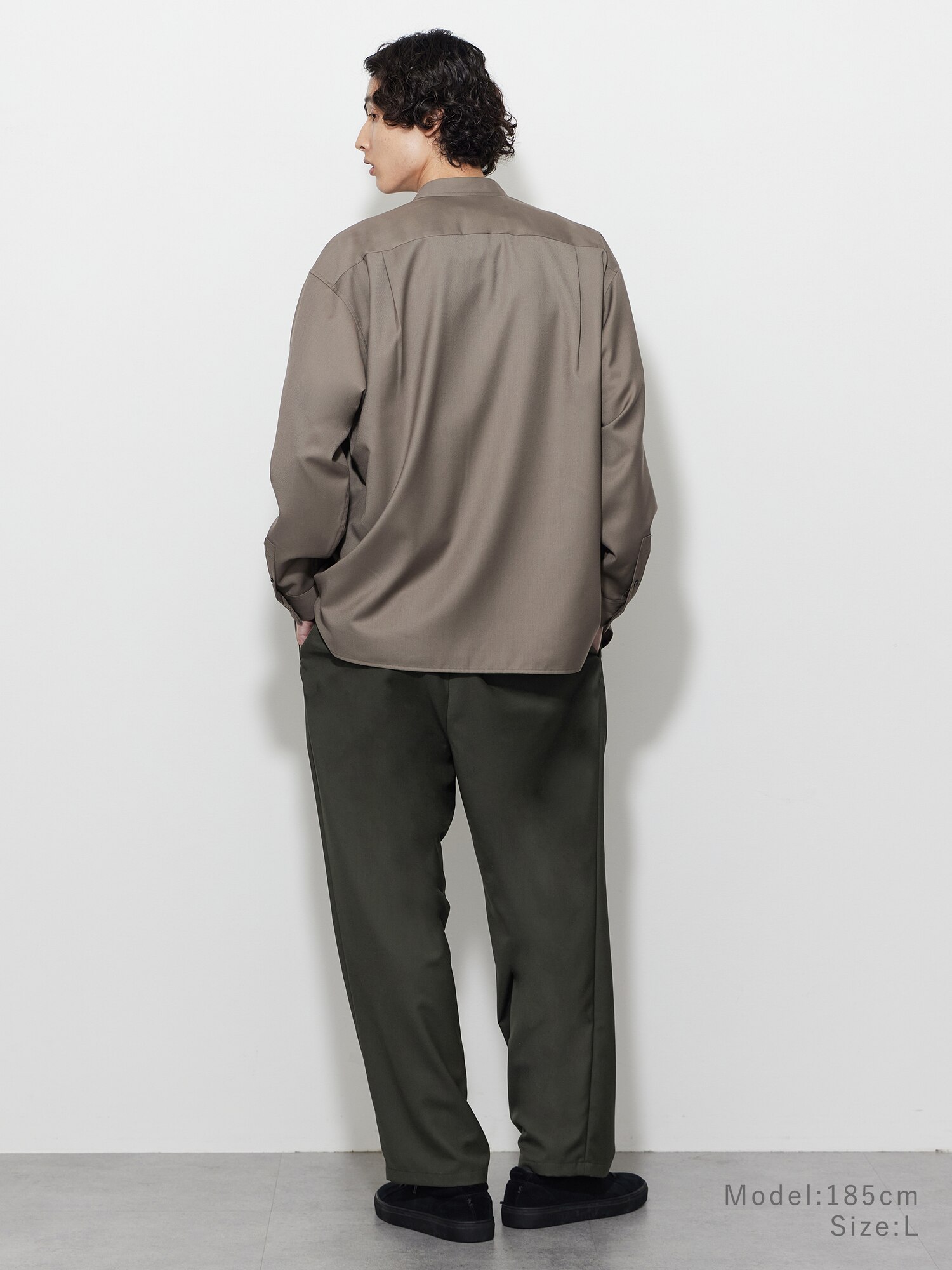 PLST(プラステ)公式 | レーヨンブレンドバンドカラーシャツ