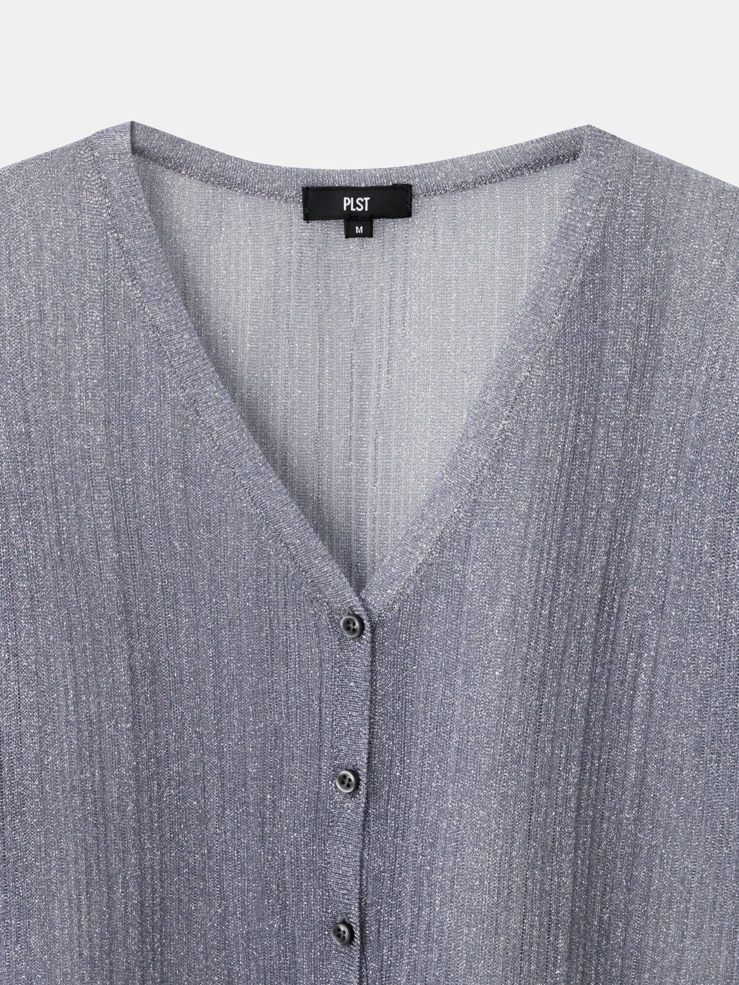 【新品】PLST シアーカーディガン　S グレー PLST - PLST プラステ シアーカーディガンの通販 by boa's shop