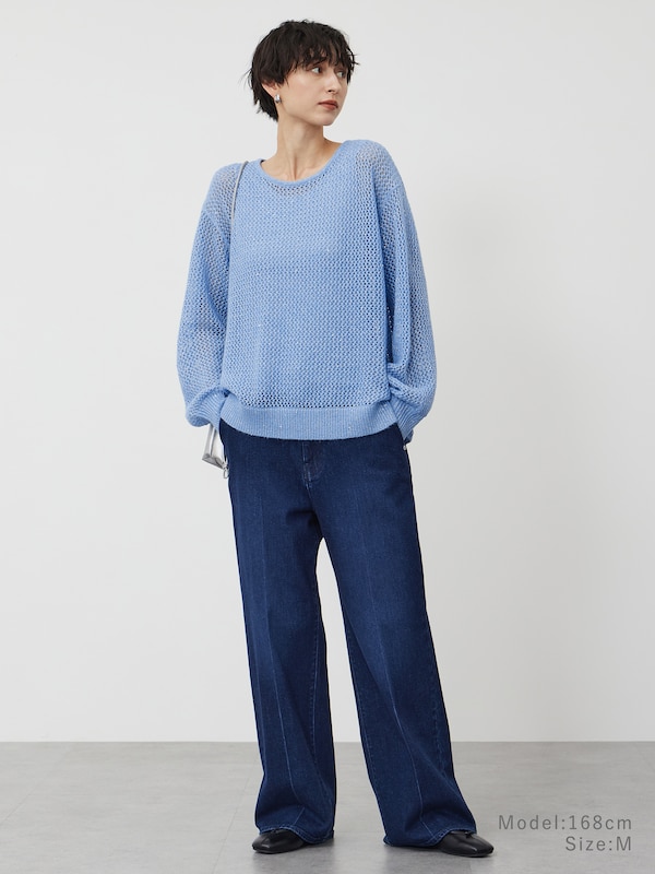 ワイドストレートジーンズ