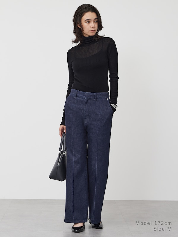ワイドストレートジーンズ