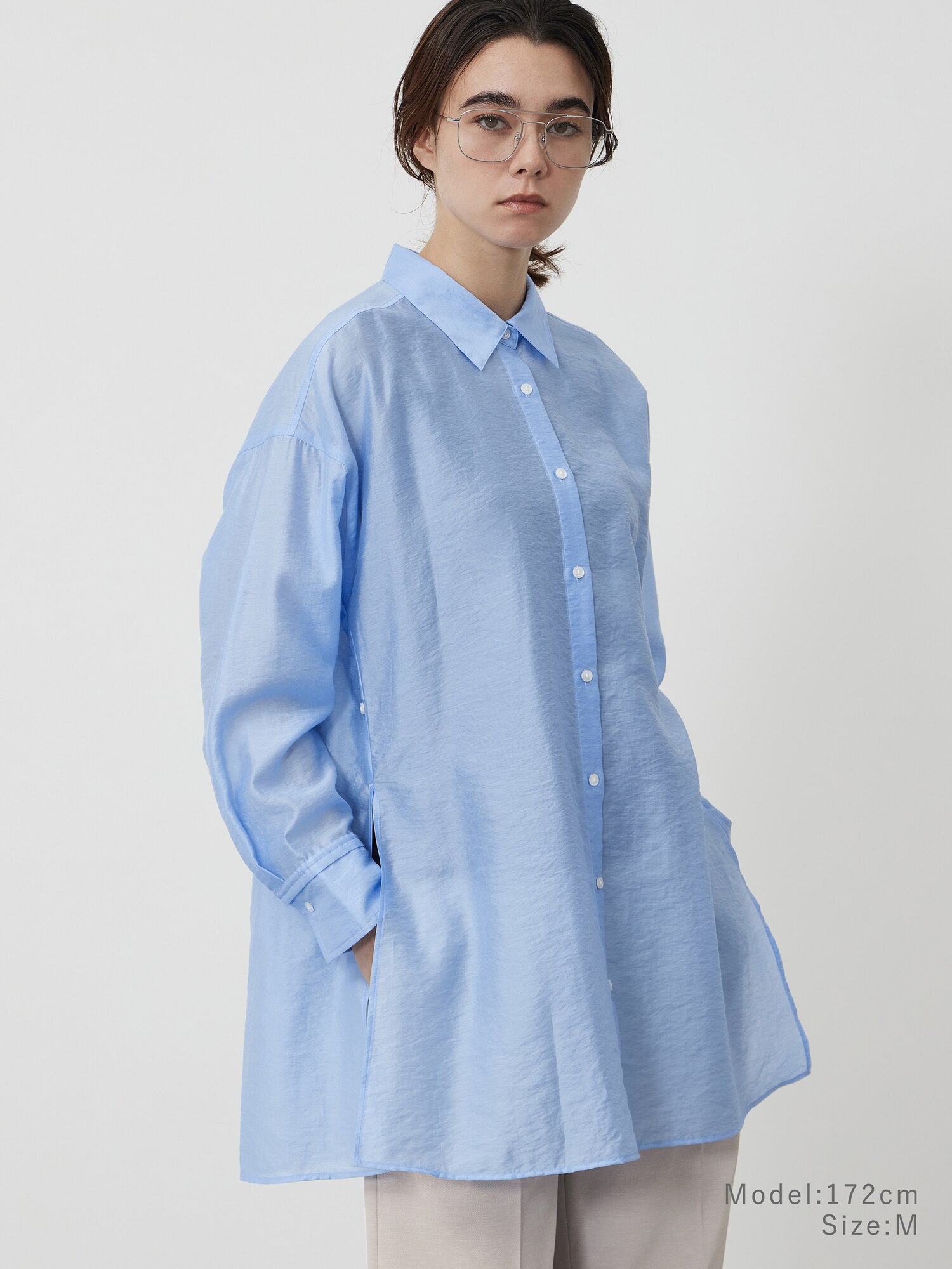 PLST - プラステ⭐新品ブラウス⭐マットボタン⭐ダスティピンク PLST(プラステ)公式 | シャツ・ブラウス(レディース)