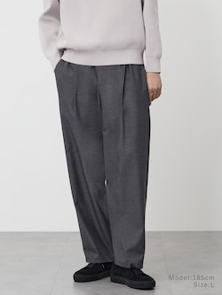 レーヨンブレンドワイドパンツ