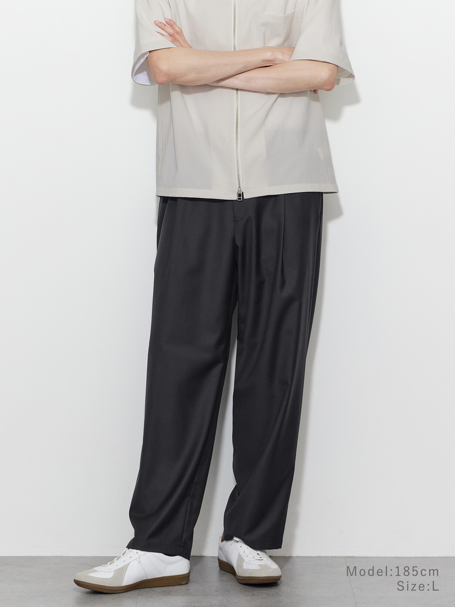 ★ちびーず★ PLST テーパードパンツ L ブラック 新品 ●25SS PLST(プラステ)公式｜大きいサイズ・小さいサイズ｜特集