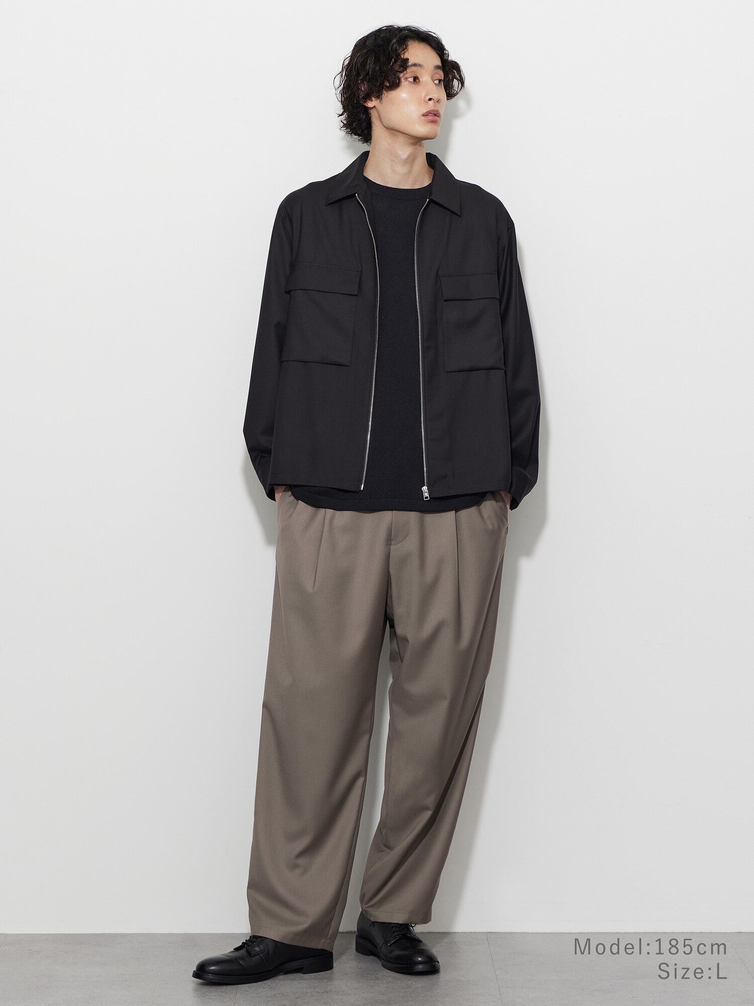 PLST(プラステ)公式 | レーヨンブレンドワイドパンツ