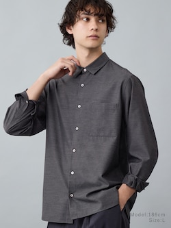 【レビュー高評価】レーヨンブレンドレギュラーカラーシャツ