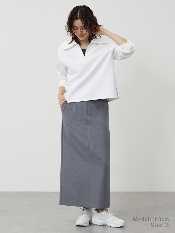 ライトバルーンハーフジッププルオーバー