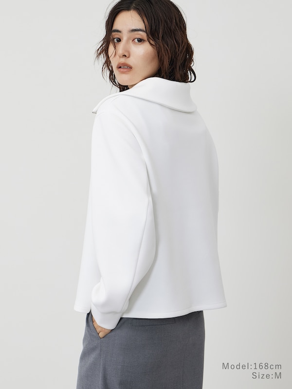 ライトバルーンハーフジッププルオーバー