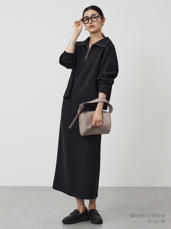 ライトバルーンハーフジッププルオーバー