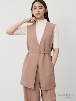 ストレッチツイルベルテッドジレ