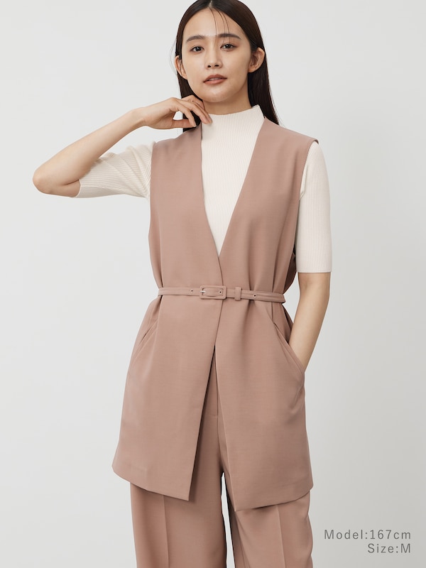 ストレッチツイルベルテッドジレ