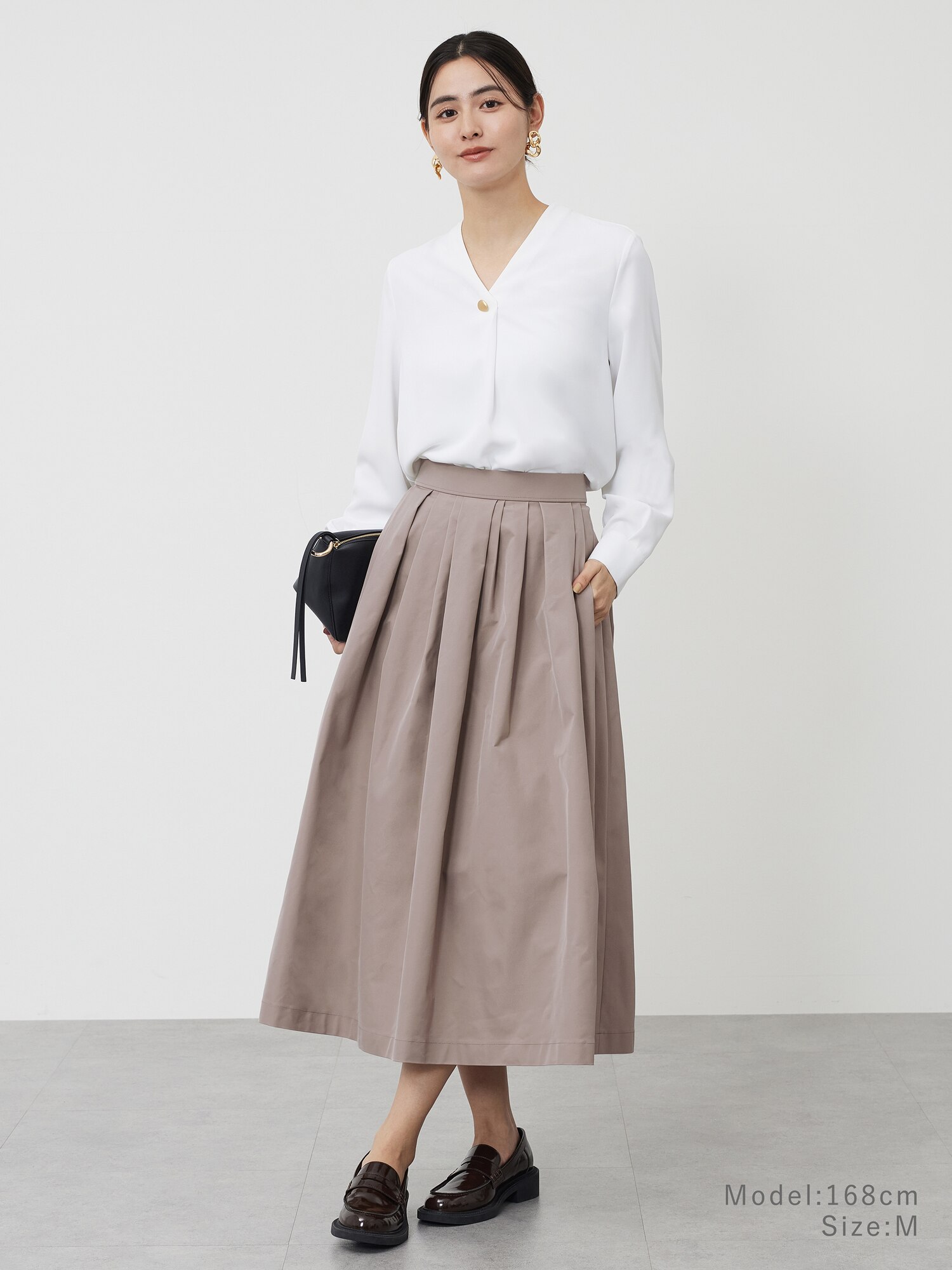 自宅で洗える】PLST スーツ 上下 + アンカーウーマン ブラウス Mサイズ