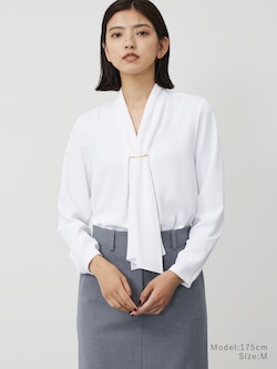 UVカットメタルパーツブラウス