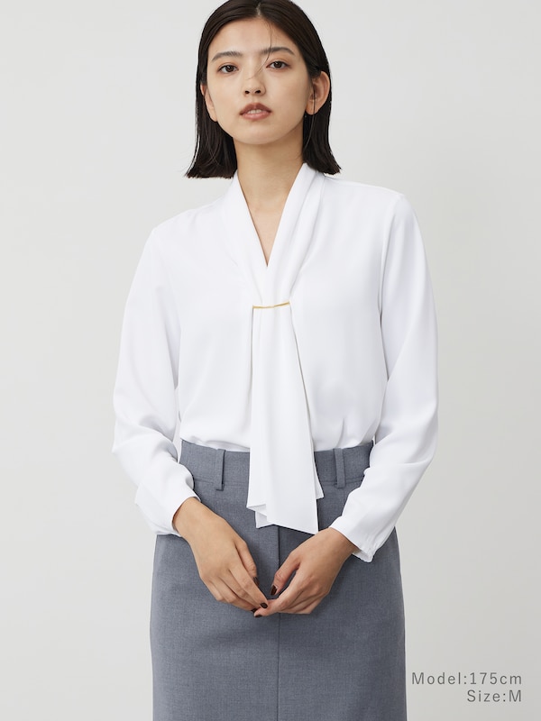 UVカットメタルパーツブラウス