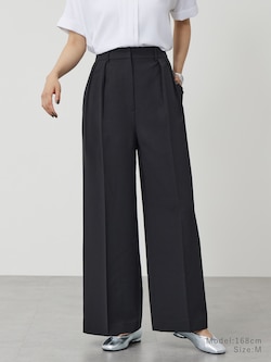 ストレッチツイル2タックワイドフルレングスパンツ
