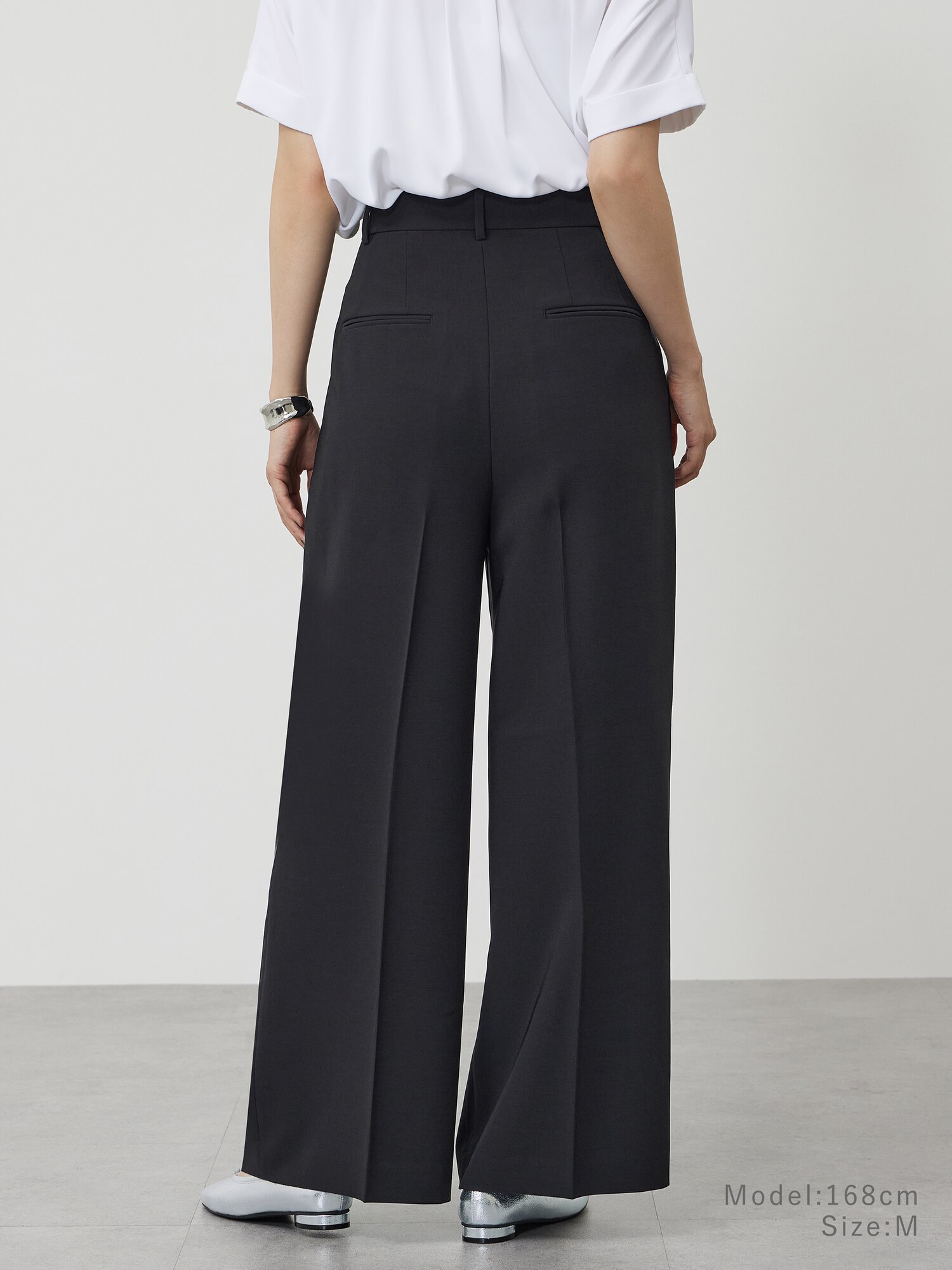 PLST(プラステ)公式 | ストレッチツイル2タックワイドフルレングスパンツ