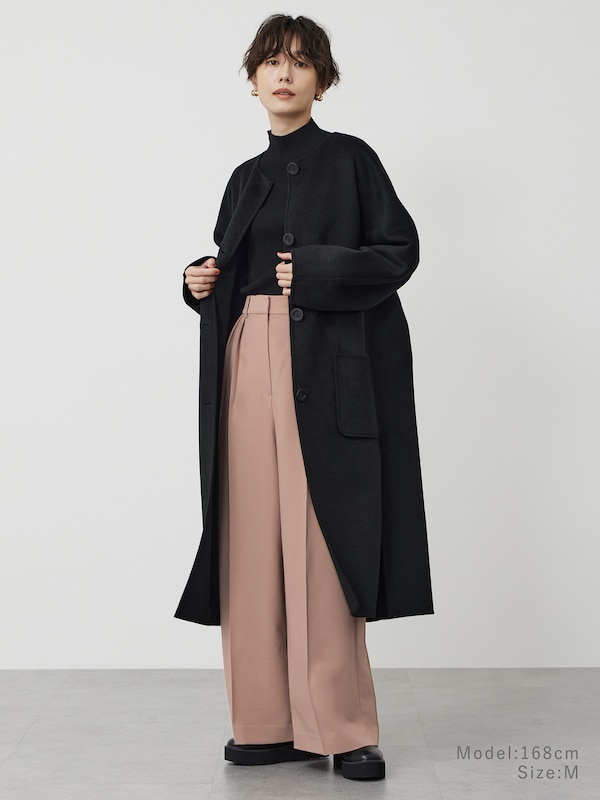 ストレッチツイル2タックワイドフルレングスパンツ