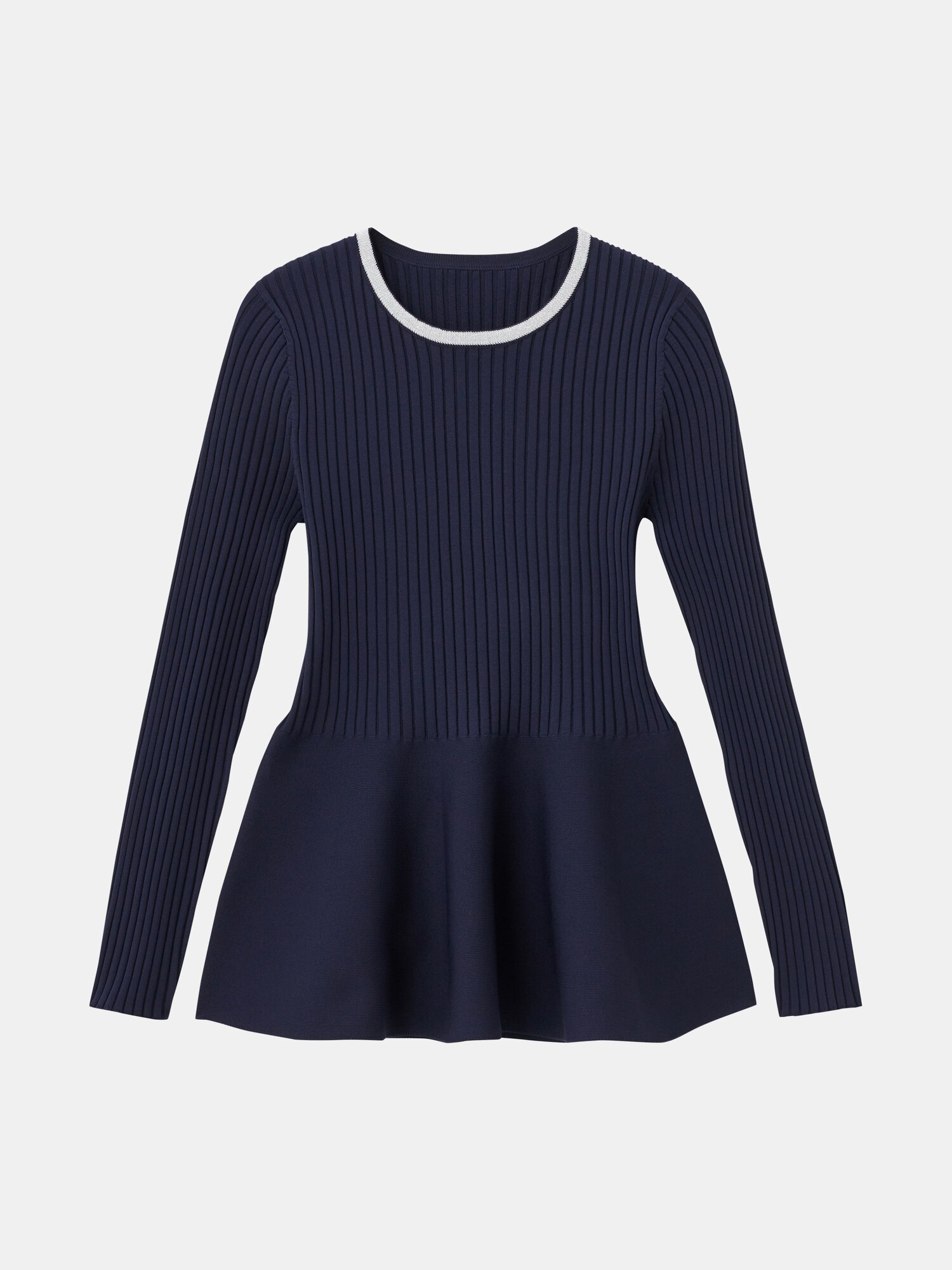 PLST(プラステ)公式 | ホールガーメント®メタリックネックペプラムセーター