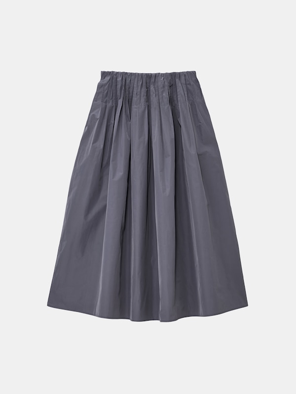 タフタピンタックボリュームスカート