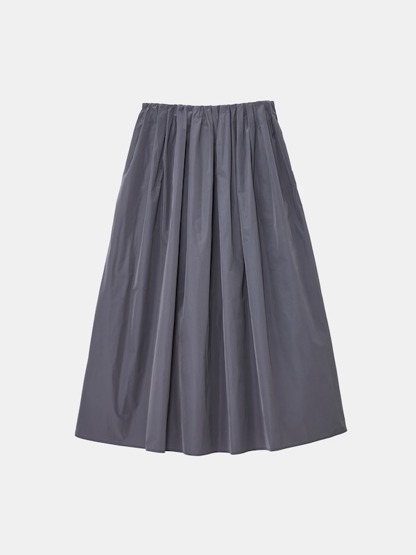 タフタピンタックボリュームスカート