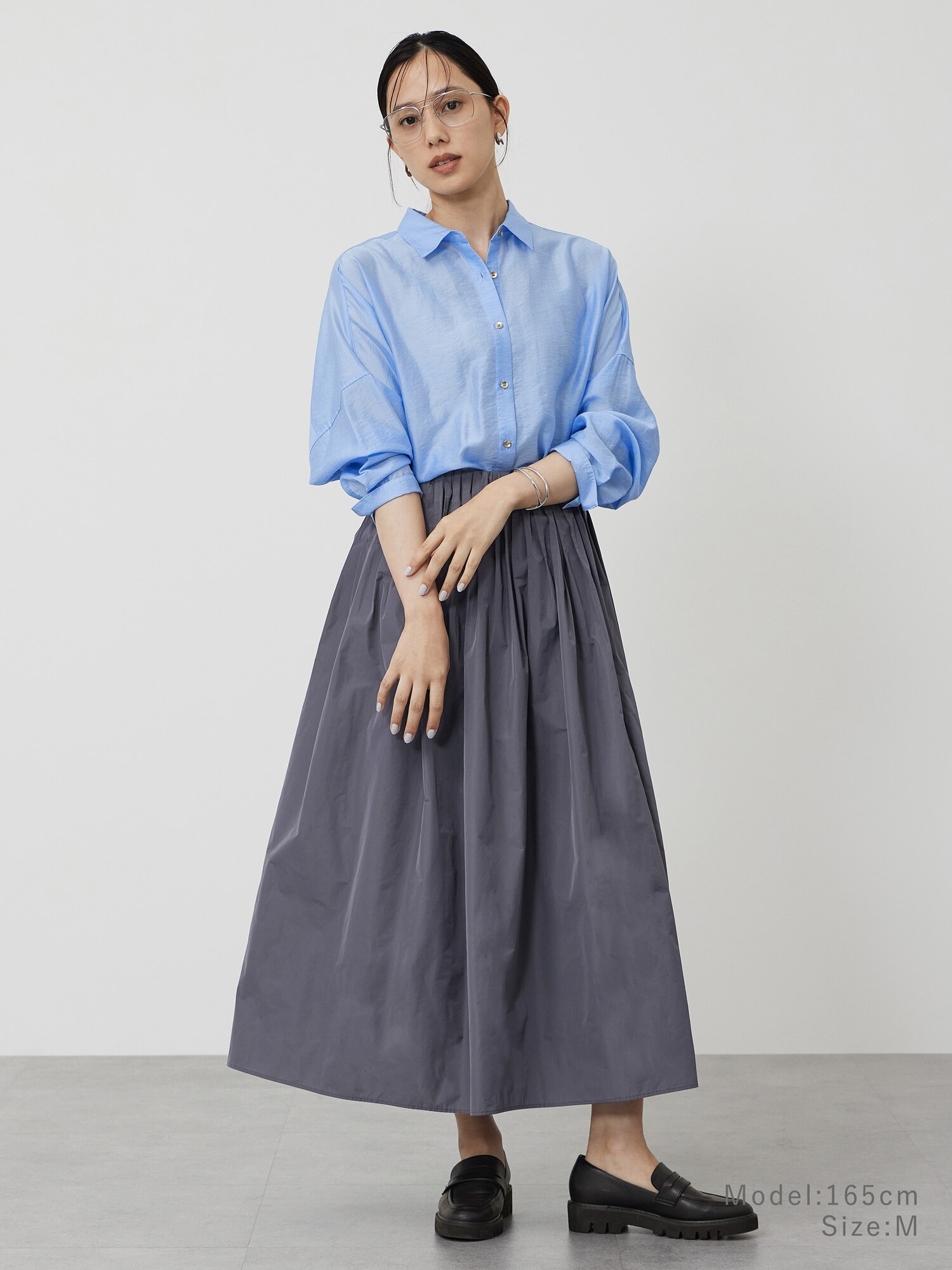 PLST(プラステ)公式 | タフタピンタックボリュームスカート