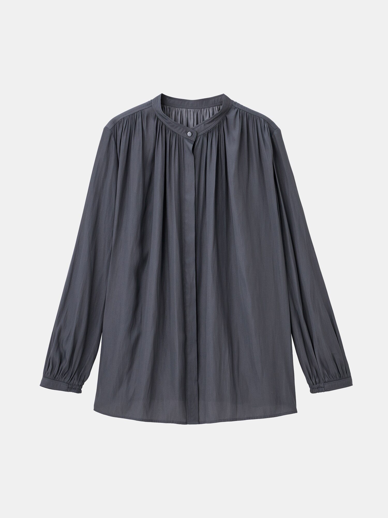 PLST(プラステ)公式 | ヴィンテージサテンメタルボタンブラウス