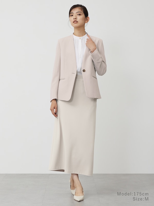 ヴィンテージサテンメタルボタンブラウス