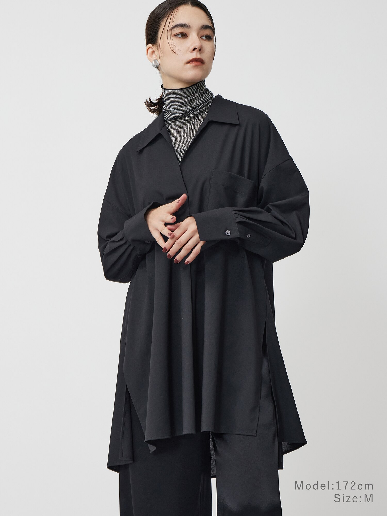 最終価格！PLSTプラステ　パールトップス　パンツ　セットアップ　M ブラック PLST(プラステ)公式 | レディースのセットアップ