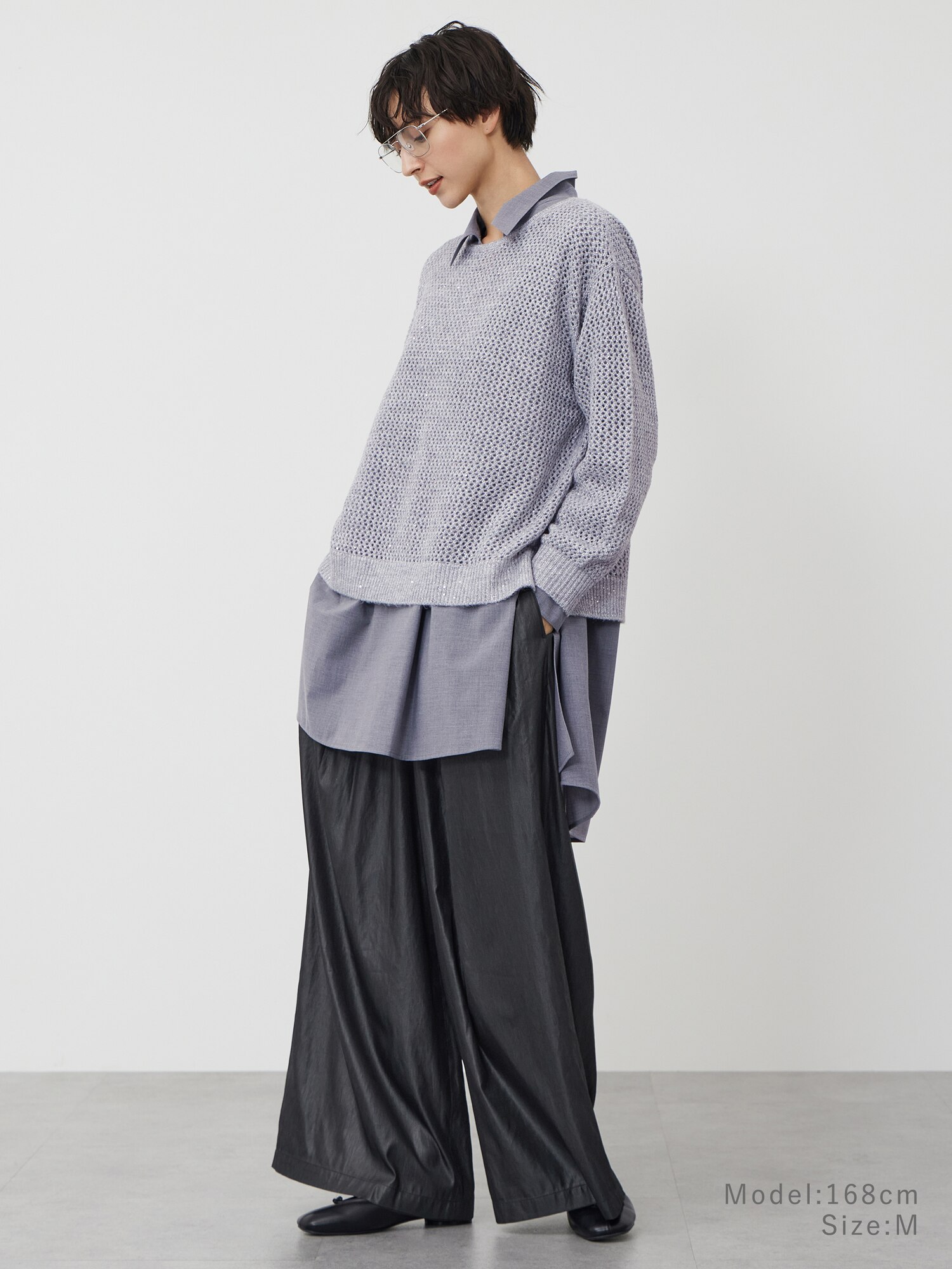 PLST 長袖チェニック PLST(プラステ)公式 | Vネックロングチュニックシャツ