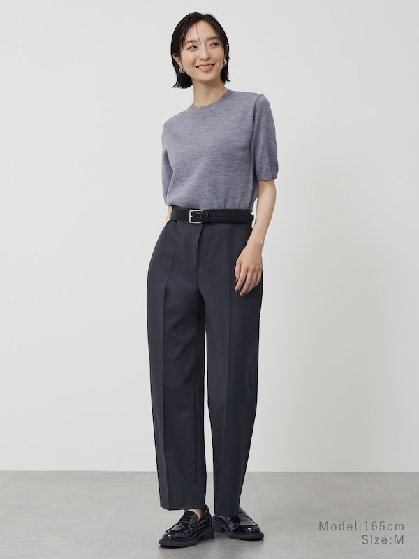 メリノウールブレンドニットT