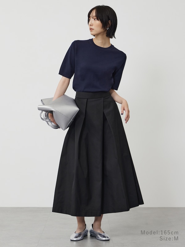 メリノウールブレンドニットT