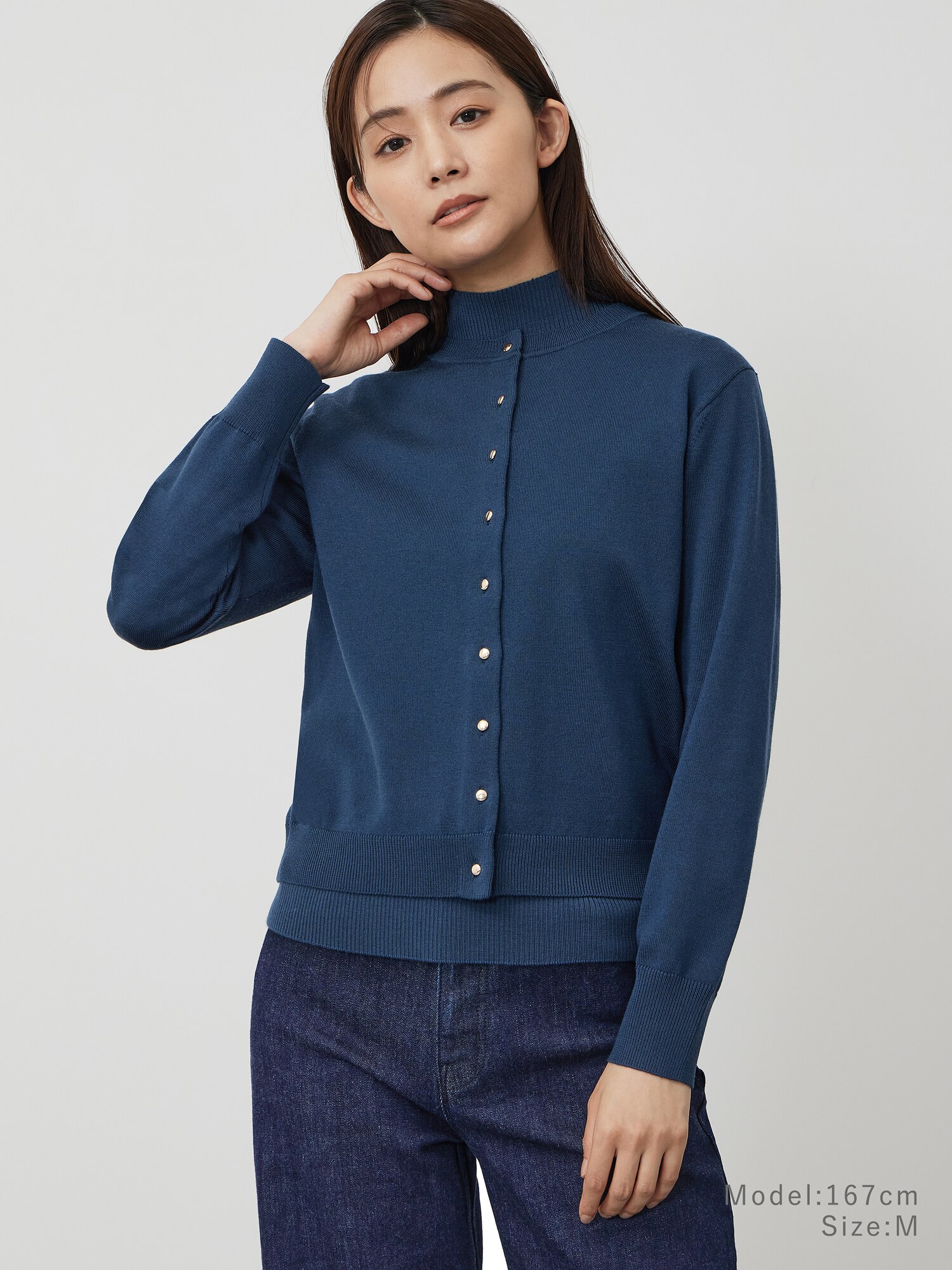 【美品♡ノーカラー】プラステ　ブラッシュドバック　パンツスーツ　紺　M-L プラステ】スーツ セットアップ ノーカラージャケット パンツ 黒