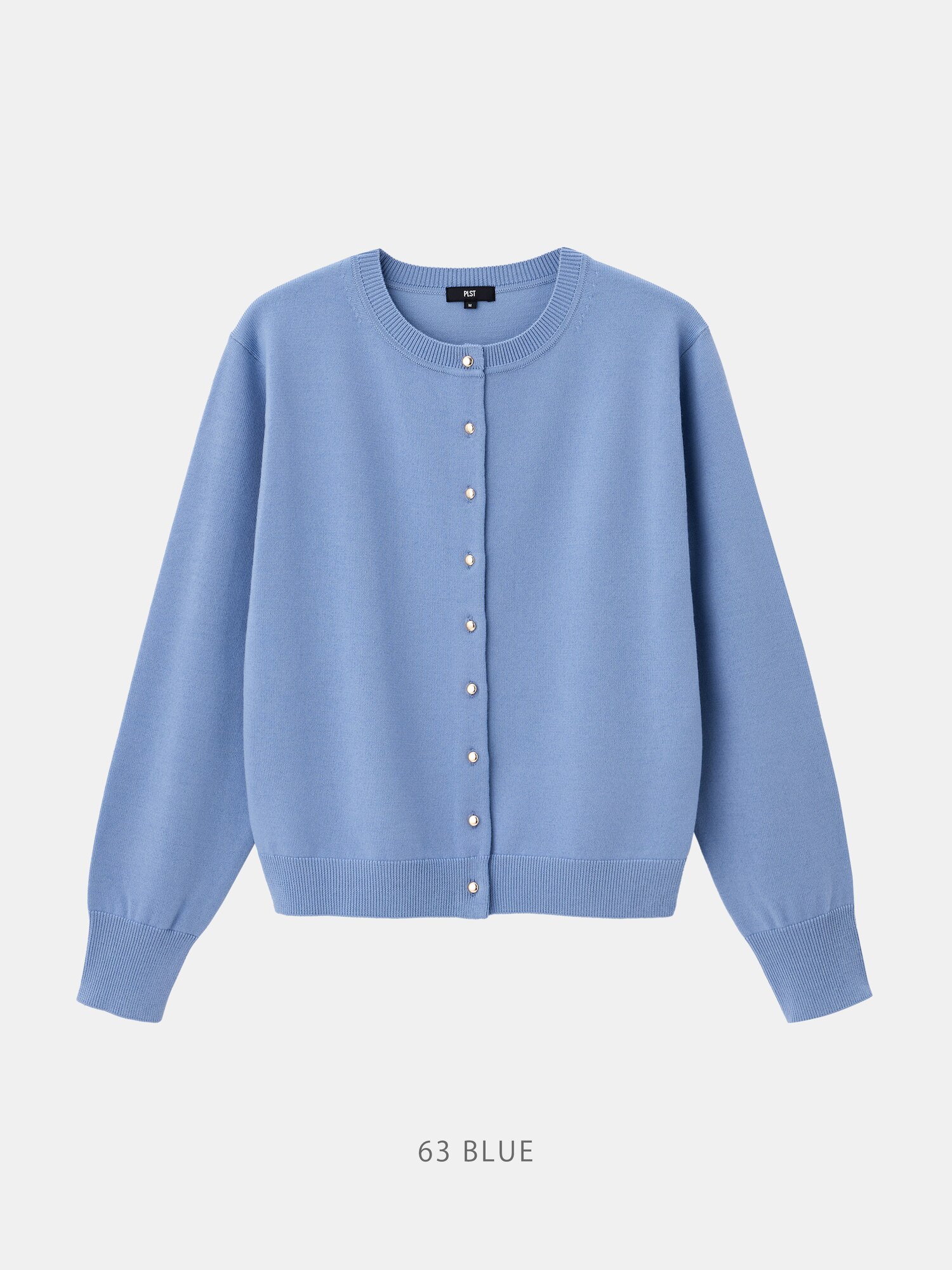 PLST(プラステ)公式 | メリノウールブレンドメタルボタンカーディガン