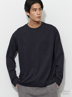 ストレッチコットンブレンドポケットTシャツ
