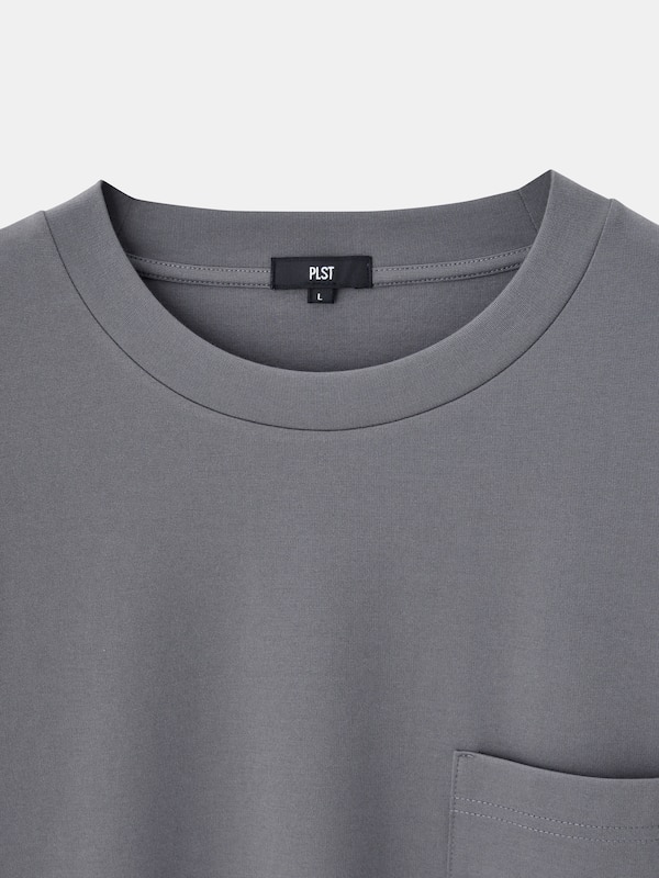 ストレッチコットンブレンドポケットTシャツ