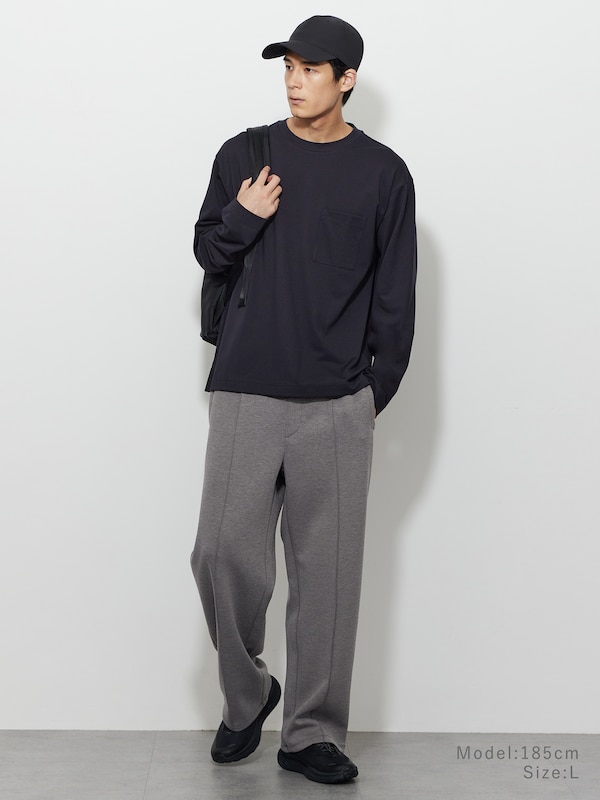 ストレッチコットンブレンドポケットTシャツ