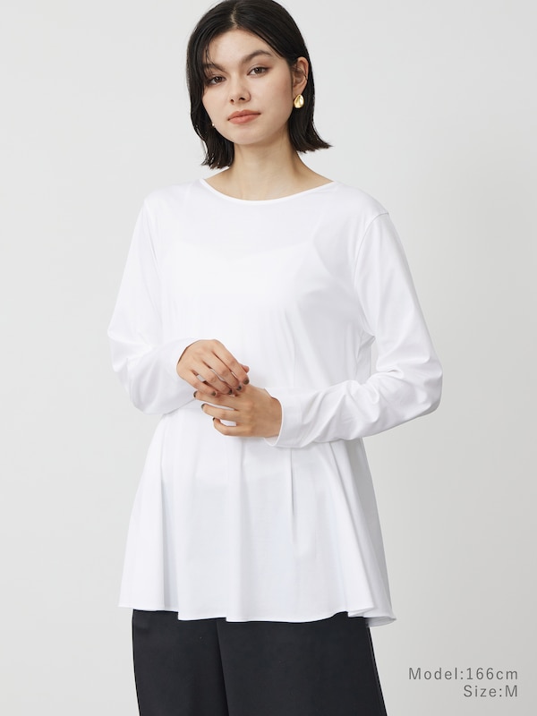 グロスジャージーレイヤードインナー（ペプラム）