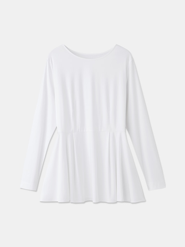 グロスジャージーレイヤードインナー（ペプラム）