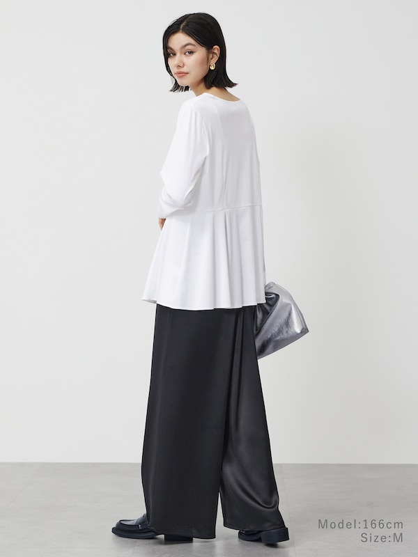 グロスジャージーレイヤードインナー（ペプラム）