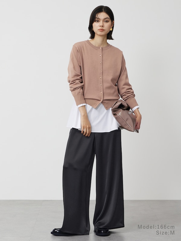 グロスジャージーレイヤードインナー（ペプラム）