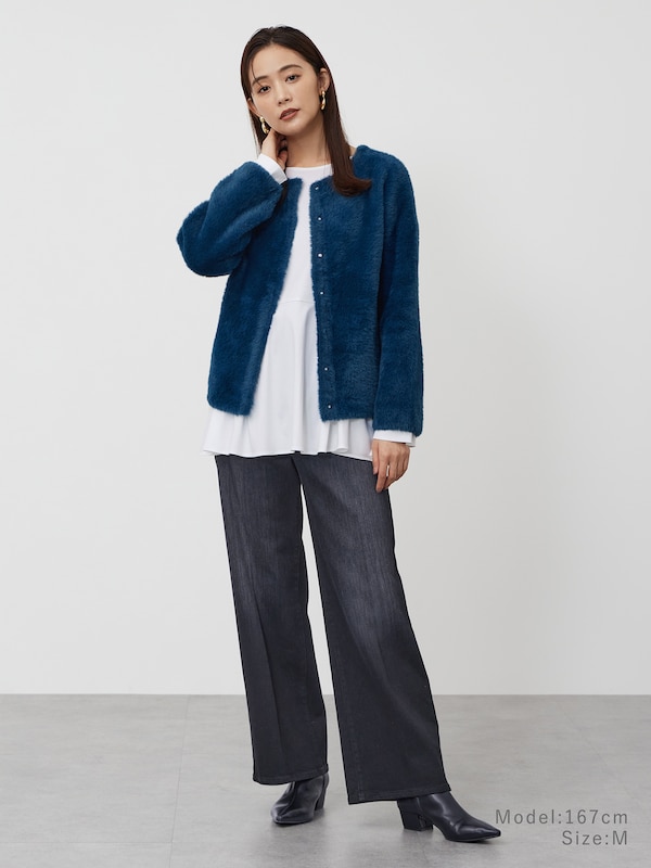 グロスジャージーレイヤードインナー（ペプラム）