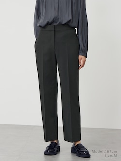 コットンブレンドストレートパンツ