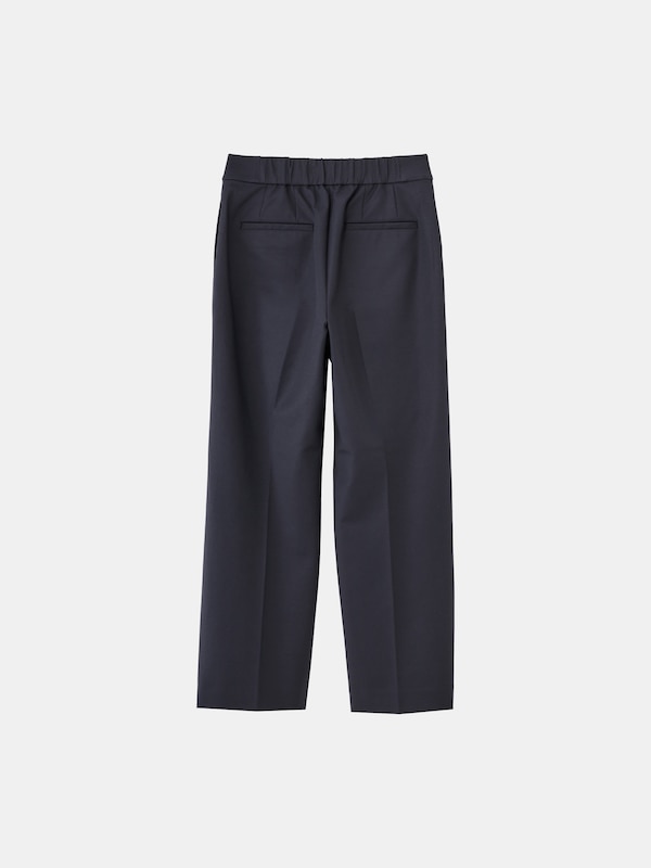 コットンブレンドストレートパンツ