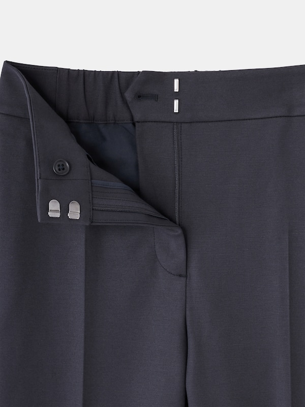 コットンブレンドストレートパンツ