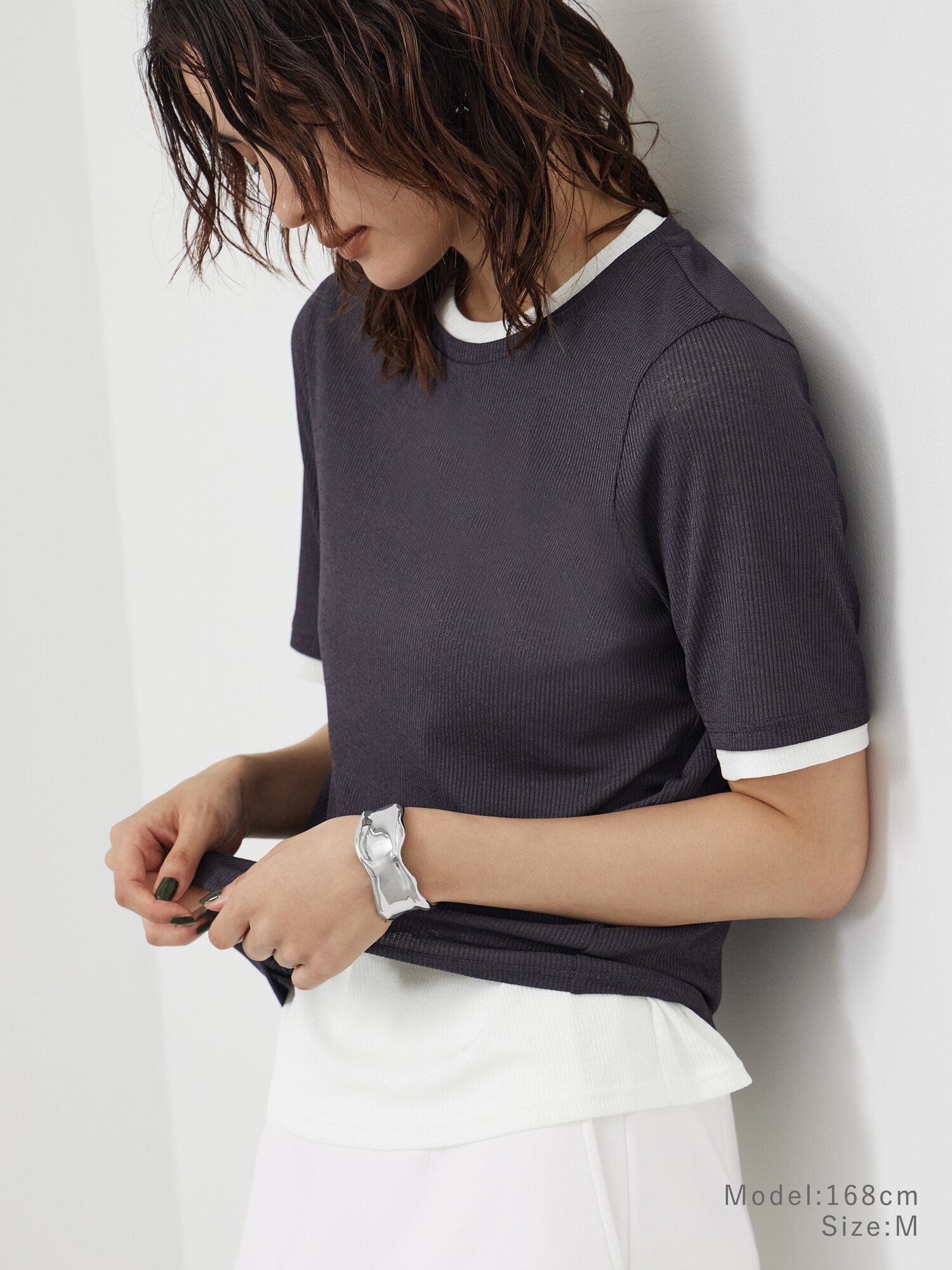 プラステ Tシャツ ブラック 黒 Mサイズ PLST(プラステ)公式 | Tシャツ・スウェット・カットソー(レディース)