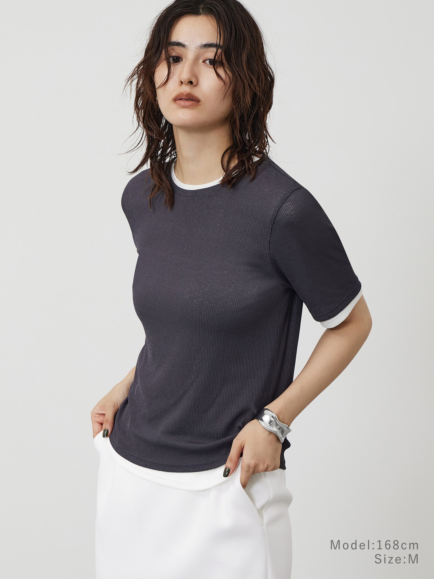 PLST(プラステ)公式 | シアーレイヤード3WAYTシャツ