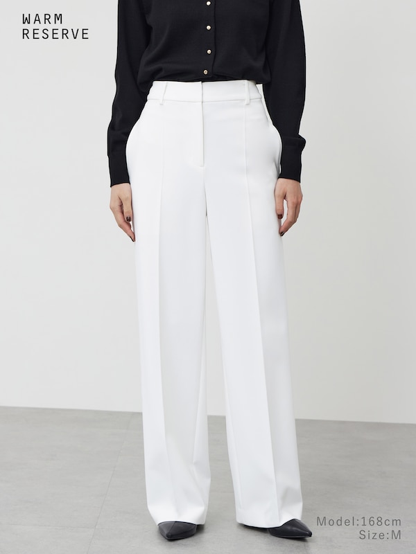 【丈長め】ワイドパンツ（ウォームリザーブ）