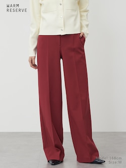【丈長め】ワイドパンツ（ウォームリザーブ）