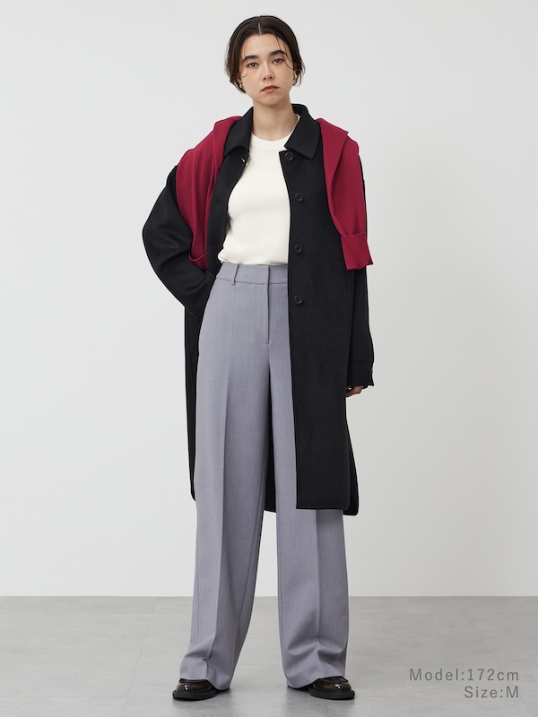【丈長め】ワイドパンツ（ウォームリザーブ）